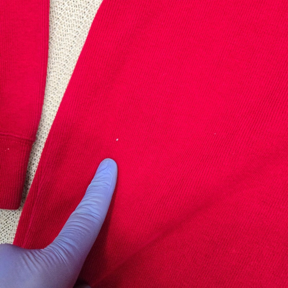 Polo Ralph Lauren Sweater Mens XLT Tall Red 1/4 Zip Mock Neck Sweatshirt Pony - Picture 4 of 16